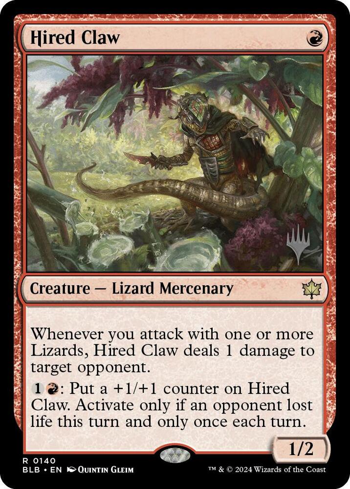 Hired Claw - Promo Pack: Bloomburrow (PPBLB) Promo Pack: Bloomburrow