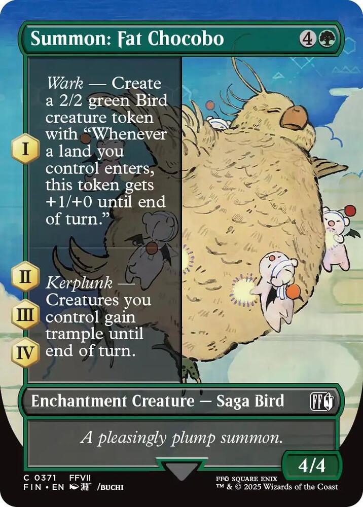 Summon: Fat Chocobo (Borderless) - FINAL FANTASY (FIN)