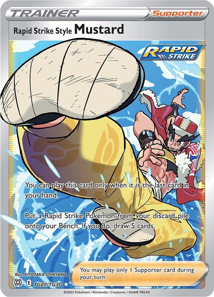Rapid Strike Style Mustard - SWSH09: Brilliant Stars Trainer Gallery (SWSH09:TG) SWSH09: Brilliant Stars Trainer Gallery