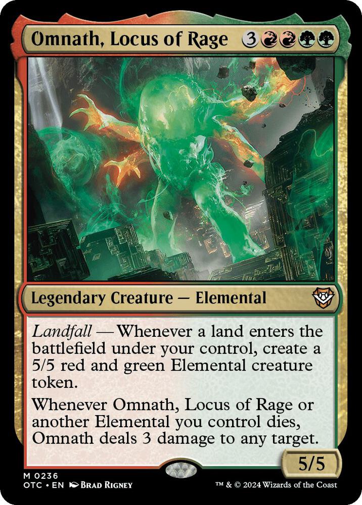 Omnath, Locus of Rage - Commander: Outlaws of Thunder Junction (OTC)
