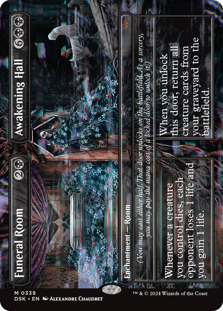 Funeral Room // Awakening Hall (Borderless) - Duskmourn: House of Horror (DSK) *FOIL*