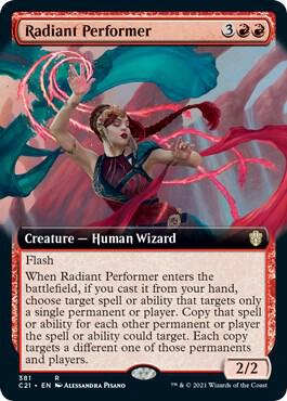 Radiant Performer (Extended Art) - Commander 2021 (C21) Commander 2021