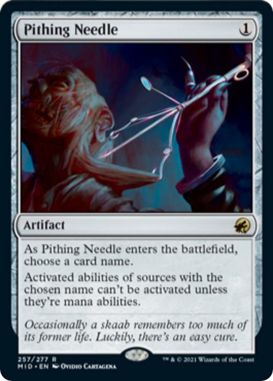 Pithing Needle - Innistrad: Midnight Hunt (MID) Innistrad: Midnight Hunt
