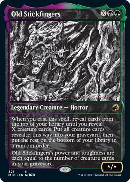Old Stickfingers (Showcase) - Innistrad: Midnight Hunt (MID) Innistrad: Midnight Hunt