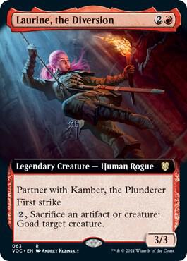 Laurine, the Diversion (Extended Art) - Commander: Innistrad: Crimson Vow (VOC) Commander: Innistrad: Crimson Vow