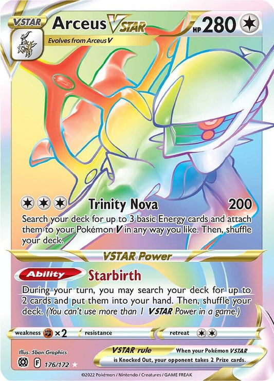 Arceus VSTAR (Secret) (176) - SWSH09: Brilliant Stars (SWSH09) SWSH09: Brilliant Stars