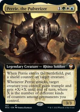 Perrie, the Pulverizer (Extended Art) - Commander: Streets of New Capenna (NCC)