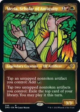 Meria, Scholar of Antiquity (Textured Foil) - Dominaria United (DMU)