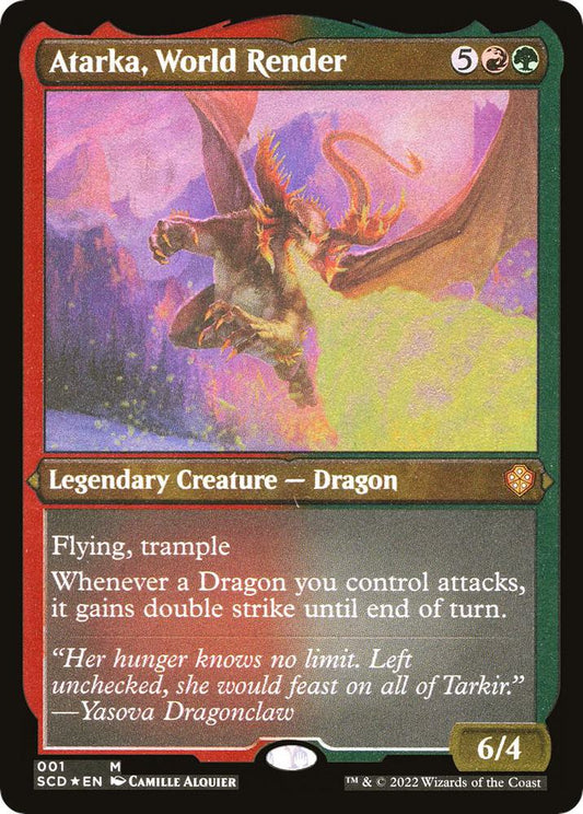 Atarka, World Render (Foil Etched) - Starter Commander Decks (SCD) Starter Commander Decks