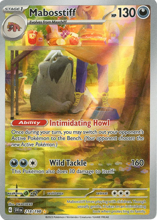 Mabosstiff - 218/198 - SV01: Scarlet & Violet Base Set (SV1) SV01: Scarlet & Violet Base Set