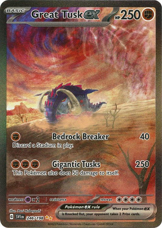 Great Tusk ex - 246/198 - SV01: Scarlet & Violet Base Set (SVI) SV01: Scarlet & Violet Base Set