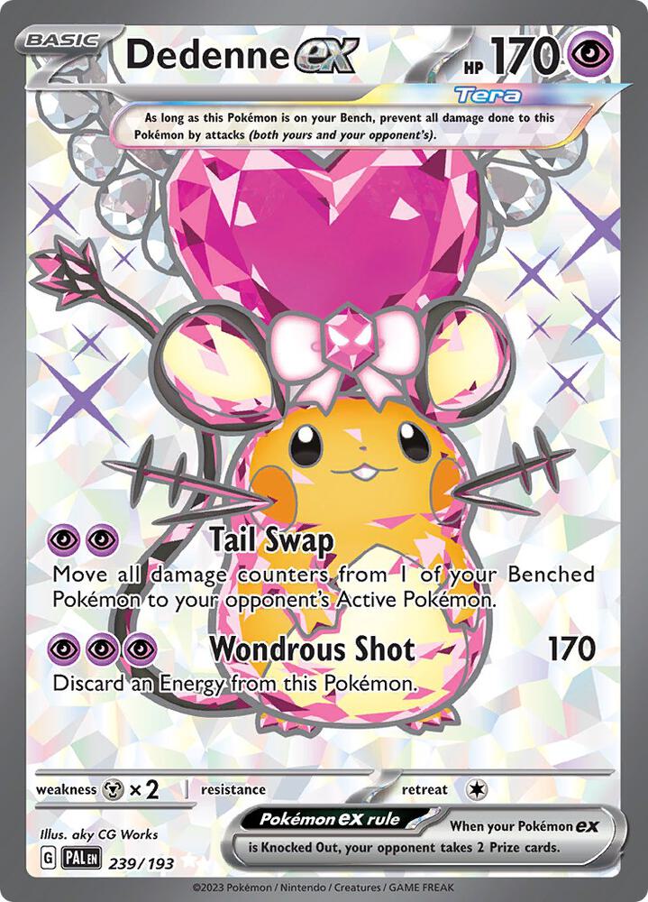 Dedenne ex - 239/193 - SV02: Paldea Evolved (PAL) SV02: Paldea Evolved