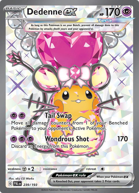 Dedenne ex - 239/193 - SV02: Paldea Evolved (PAL) SV02: Paldea Evolved