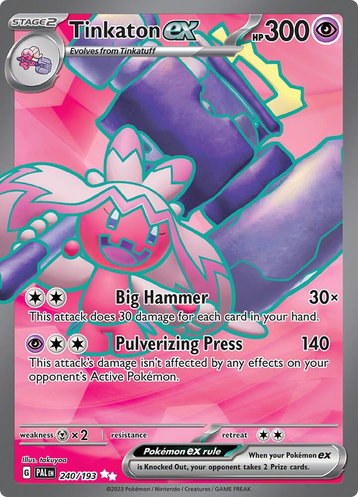 Tinkaton ex - 240/193 - SV02: Paldea Evolved (PAL) SV02: Paldea Evolved
