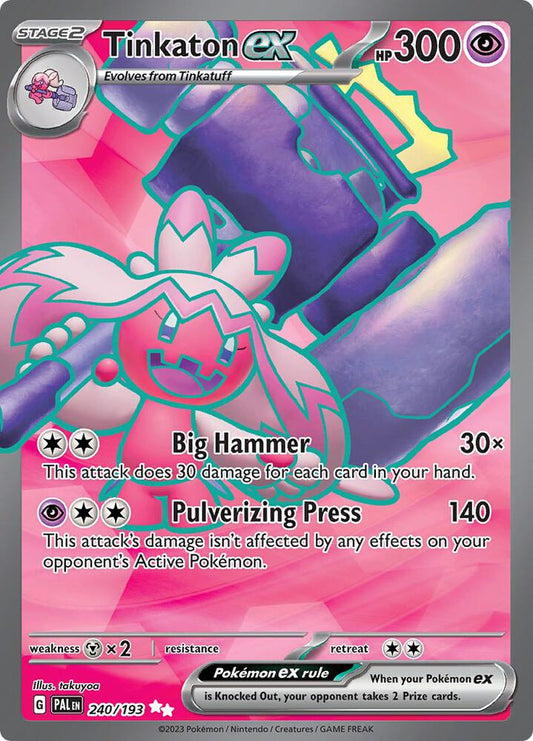 Tinkaton ex - 240/193 - SV02: Paldea Evolved (PAL) SV02: Paldea Evolved