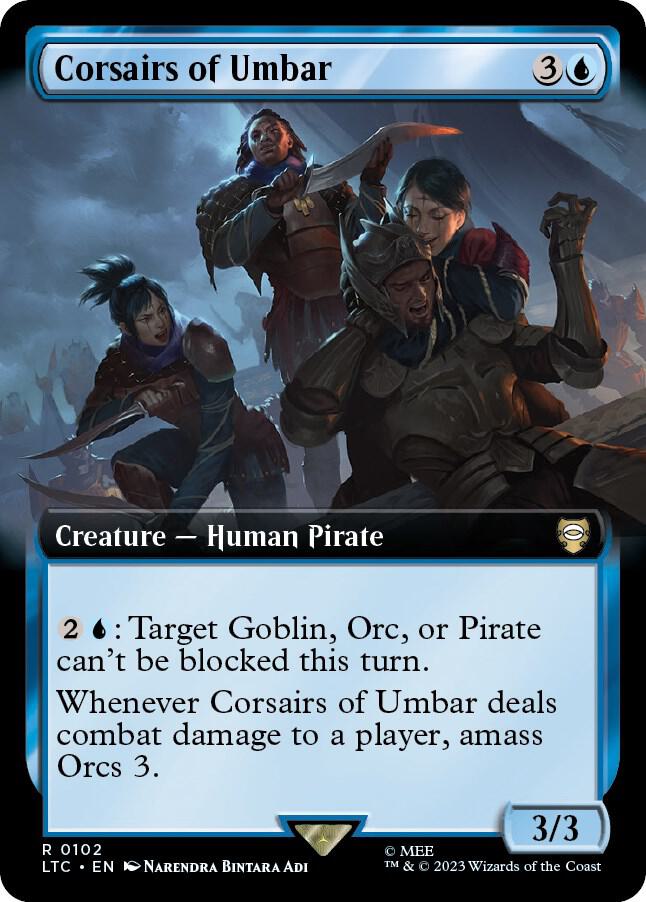 Corsairs of Umbar (Extended Art) - Commander: The Lord of the Rings: Tales of Middle-earth (LTC) Commander: The Lord of the Rings: Tales of Middle-earth