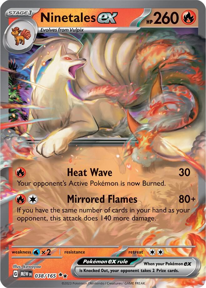 Ninetales ex - 038/165 - SV: Scarlet & Violet 151 (MEW) SV: Scarlet & Violet 151