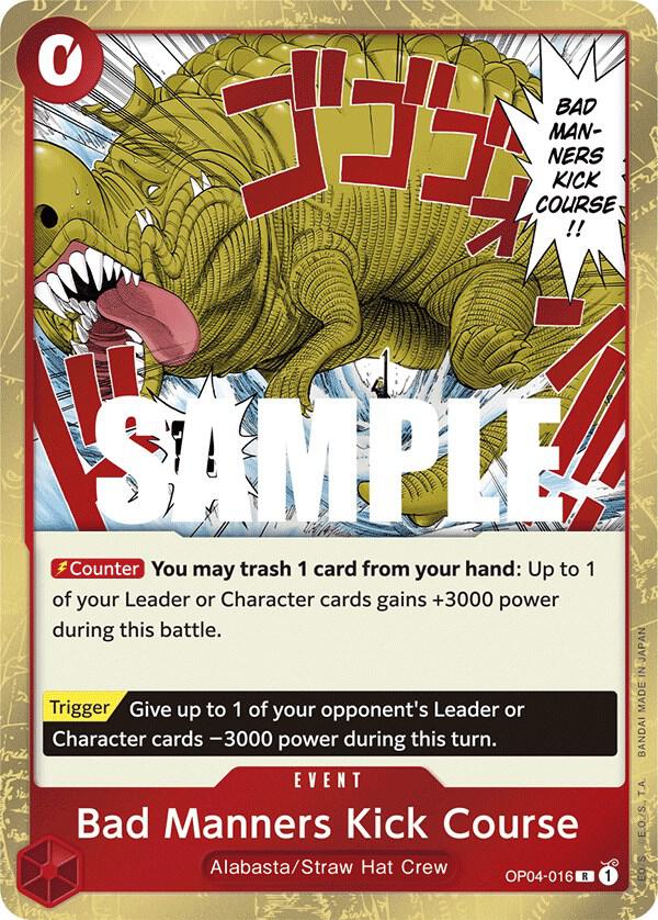 Bad Manners Kick Course - Kingdoms of Intrigue (OP04) Kingdoms of Intrigue