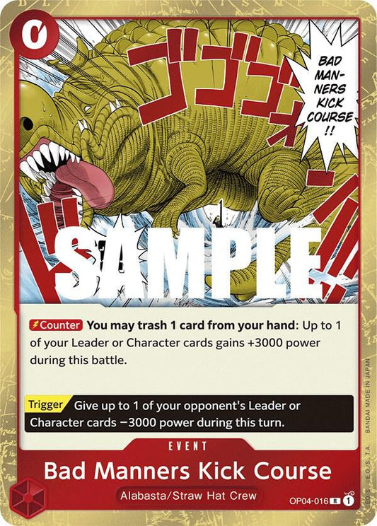 Bad Manners Kick Course - Kingdoms of Intrigue (OP04) Kingdoms of Intrigue
