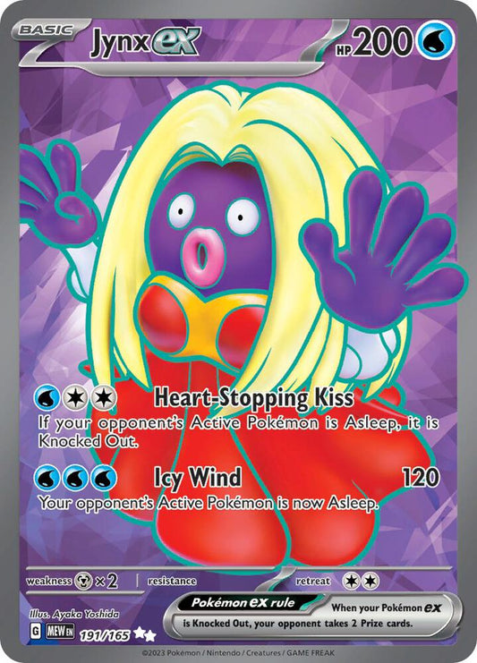 Jynx ex - 191/165 - SV: Scarlet & Violet 151 (MEW) SV: Scarlet & Violet 151 NM