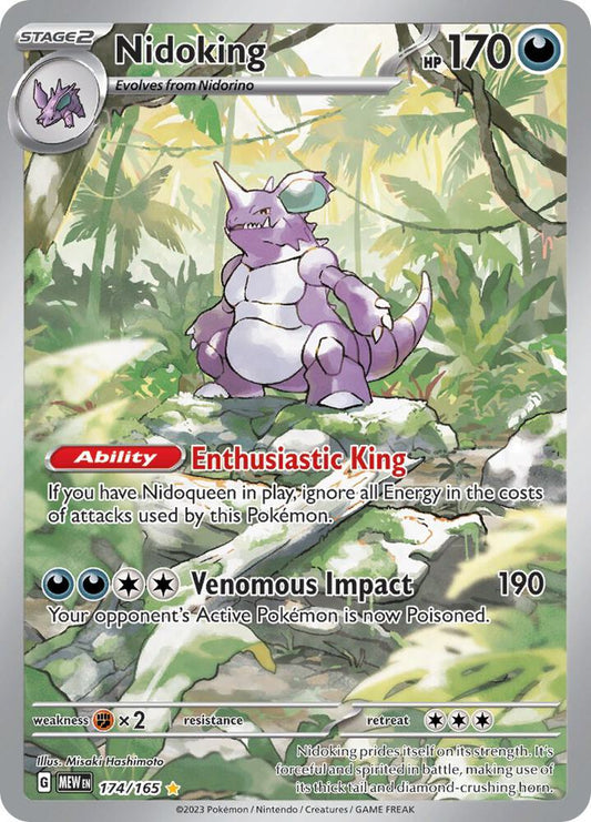 Nidoking - 174/165 - SV: Scarlet & Violet 151 (MEW) SV: Scarlet & Violet 151