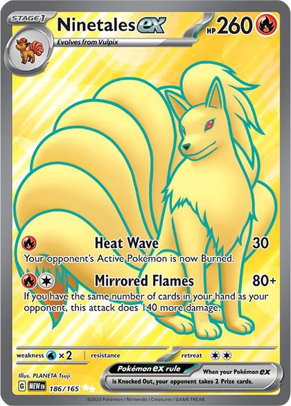 Ninetales ex - 186/165 - SV: Scarlet & Violet 151 (MEW) SV: Scarlet & Violet 151