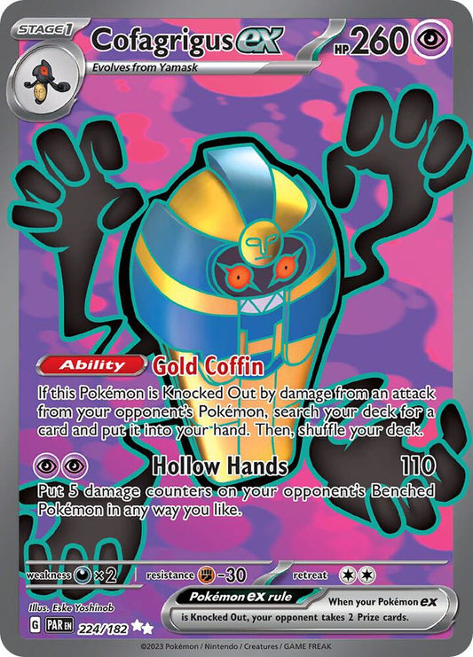 Cofagrigus ex - 224/182 - SV04: Paradox Rift (PAR) SV04: Paradox Rift