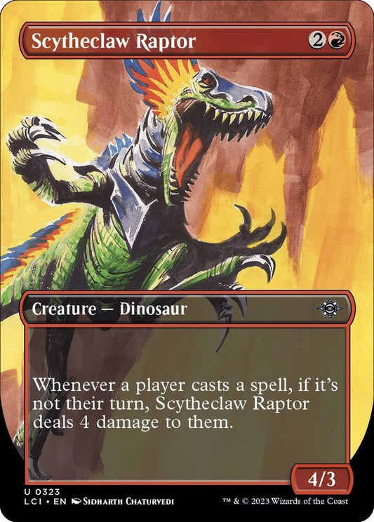 Scytheclaw Raptor (Borderless) - The Lost Caverns of Ixalan (LCI) The Lost Caverns of Ixalan