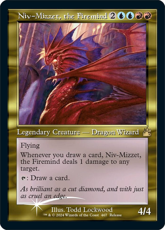 Niv-Mizzet, the Firemind (Retro Frame) - Launch Party & Release Event Promos (LARP) Launch Party & Release Event Promos
