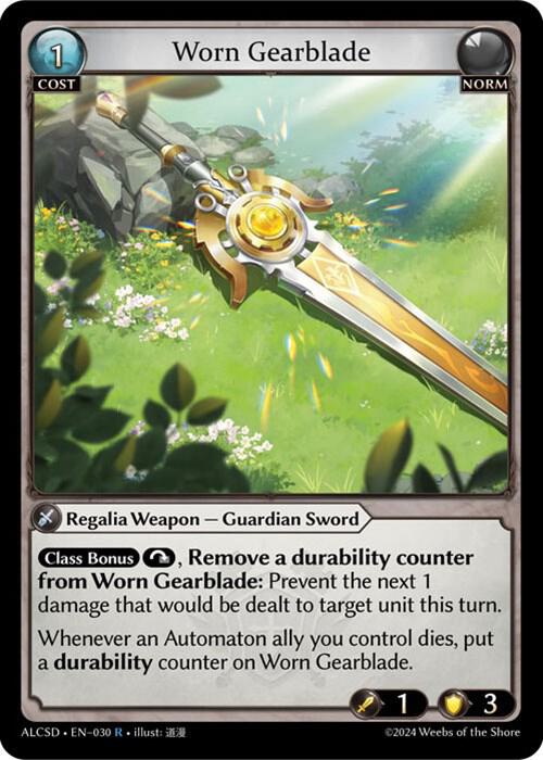 Worn Gearblade - Alchemical Revolution Starter Decks (ALCSD) Alchemical Revolution Starter Decks