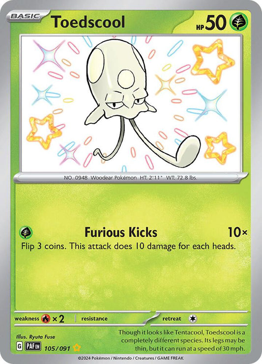 Toedscool - 105/091 - SV: Paldean Fates (PAF) SV: Paldean Fates