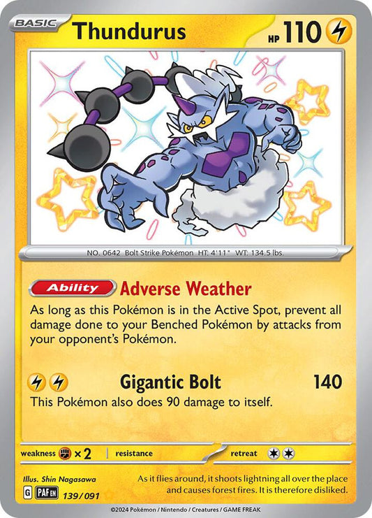 Thundurus - SV: Paldean Fates (PAF) SV: Paldean Fates