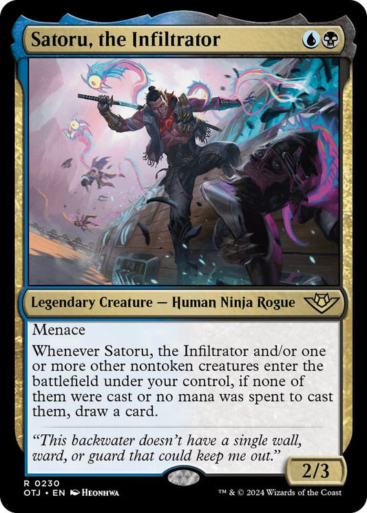Satoru, the Infiltrator - Outlaws of Thunder Junction (OTJ) FOIL