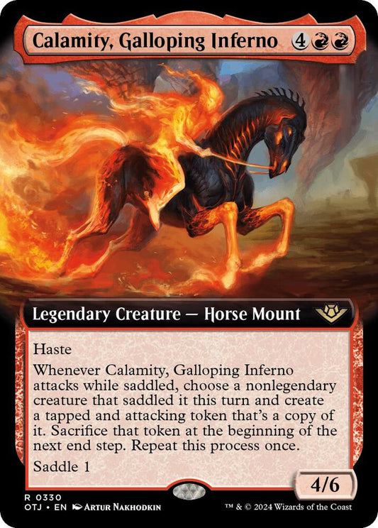 Calamity, Galloping Inferno (Extended Art) - Outlaws of Thunder Junction (OTJ) Outlaws of Thunder Junction