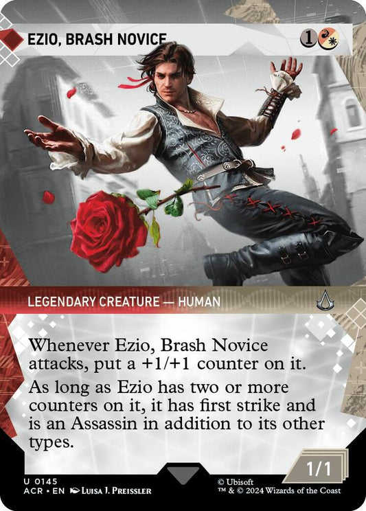 Ezio, Brash Novice (Showcase) - Universes Beyond: Assassin's Creed (ACR) Universes Beyond: Assassin's Creed