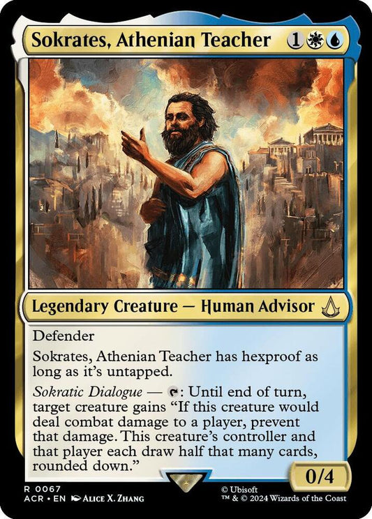 Sokrates, Athenian Teacher - Universes Beyond: Assassin's Creed (ACR) Universes Beyond: Assassin's Creed *HOLO FOIL*