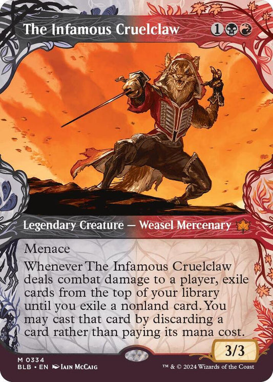 The Infamous Cruelclaw (Showcase) - Bloomburrow (BLB) Holo