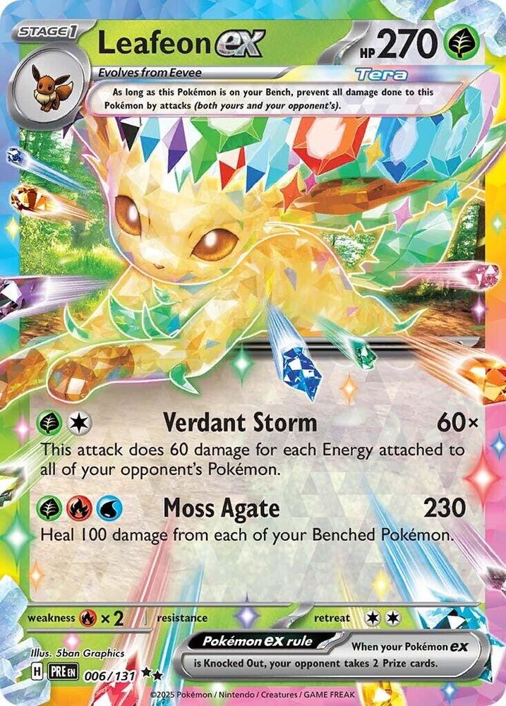 Leafeon ex - 006/131 - SV: Prismatic Evolutions (PRE) SV: Prismatic Evolutions