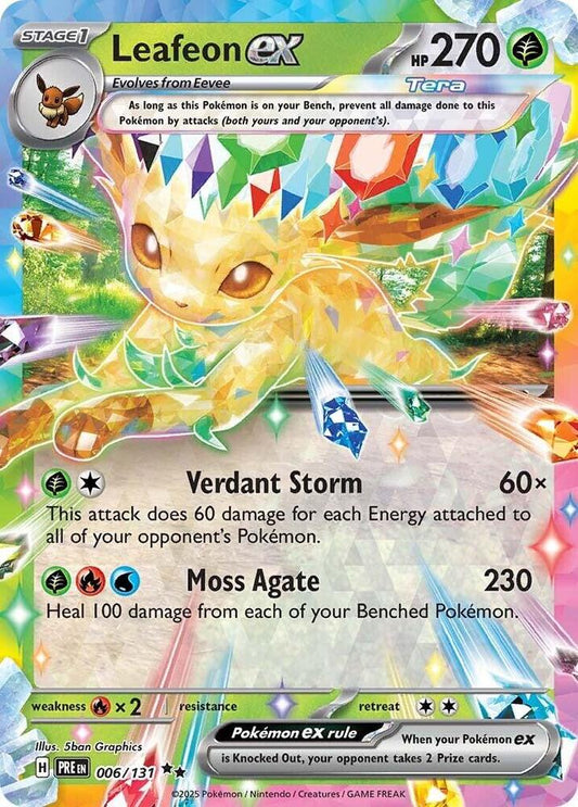 Leafeon ex - 006/131 - SV: Prismatic Evolutions (PRE) SV: Prismatic Evolutions