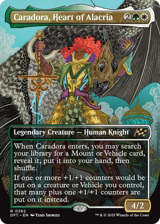 Caradora, Heart of Alacria (Borderless) - Aetherdrift (DFT)