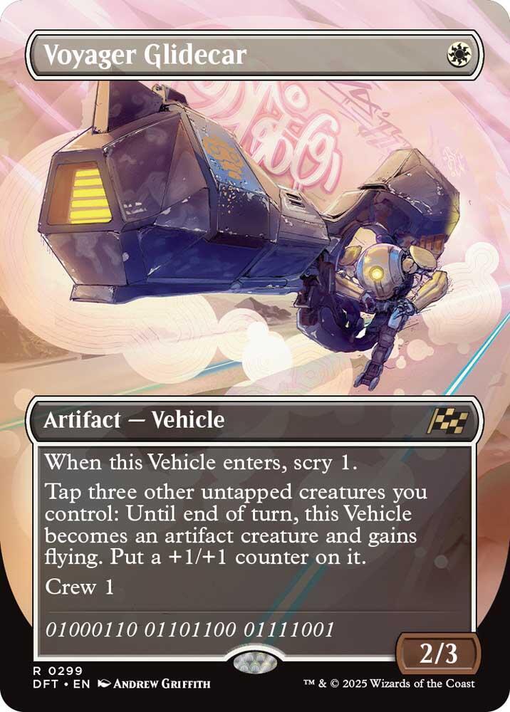 Voyager Glidecar (Borderless) - Aetherdrift (DFT) *FOIL*