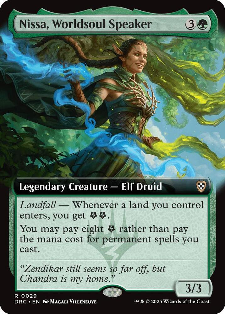 Nissa, Worldsoul Speaker (Extended Art) - Commander: Aetherdrift (DRC)