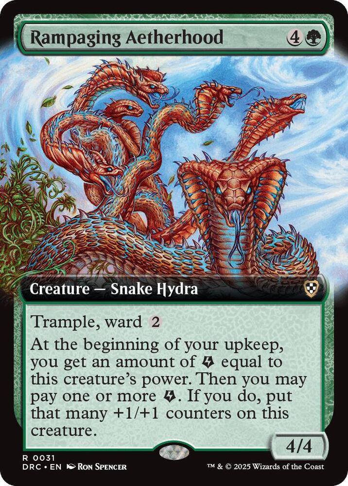 Rampaging Aetherhood (Extended Art) - Commander: Aetherdrift (DRC)