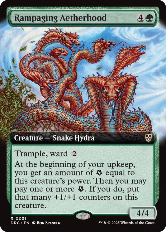 Rampaging Aetherhood (Extended Art) - Commander: Aetherdrift (DRC)