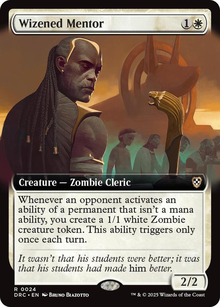 Wizened Mentor (Extended Art) - Commander: Aetherdrift (DRC)