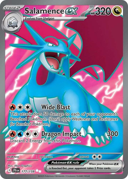 Salamence ex - 177/159 - SV09: Journey Together (JTG) SV09: Journey Together