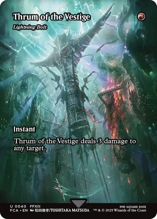 Thrum of the Vestige - Lightning Bolt (Showcase) - FINAL FANTASY: Through the Ages (FCA) *FOIL* *JAPANESE*
