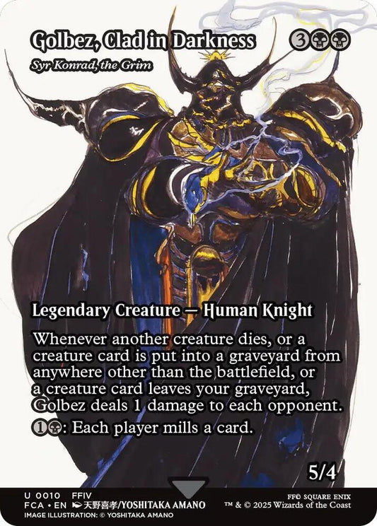 Golbez, Clad in Darkness - Syr Konrad, the Grim (Showcase) - FINAL FANTASY: Through the Ages (FCA) *FOIL*