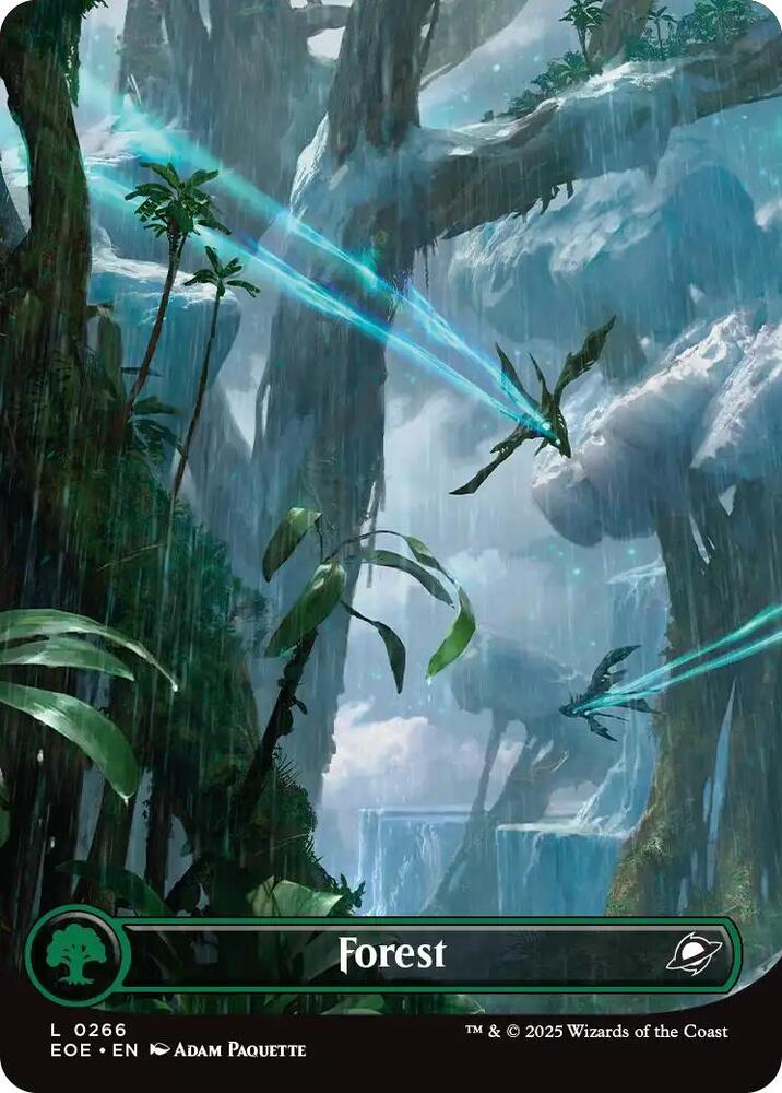 Forest (0266) (Borderless) - Edge of Eternities (EOE) FOIL