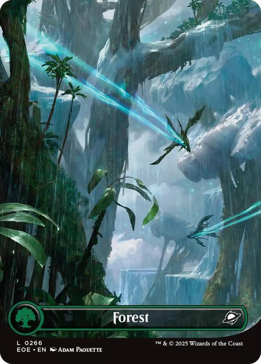 Forest (0266) (Borderless) - Edge of Eternities (EOE) FOIL